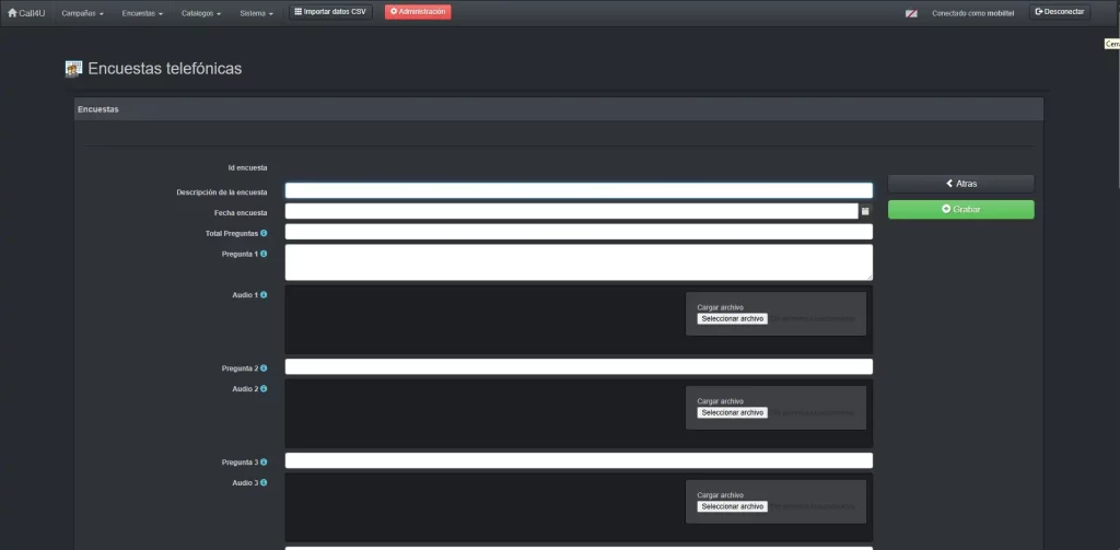 Sistema de encuestas