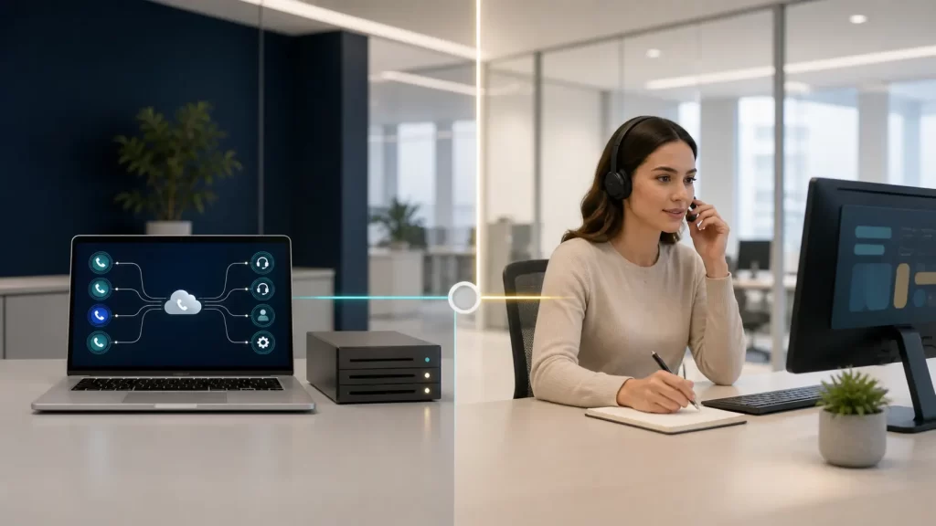 call center automático vs agentes humanos